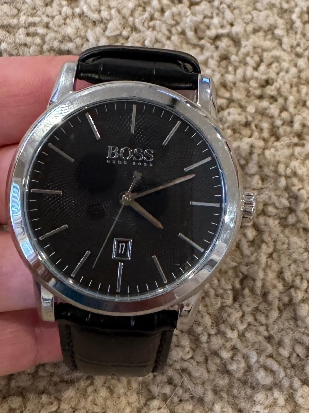 Black classic Boss watch
